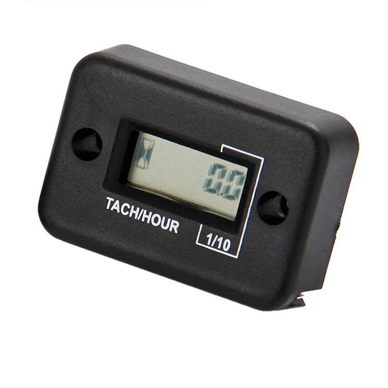 Inductive Digital RPM Tach Hour Meter Tachometer 2/4 STROKE for Motorcycle Jet Ski Boats Forklift Truck Dirt Bike HM012