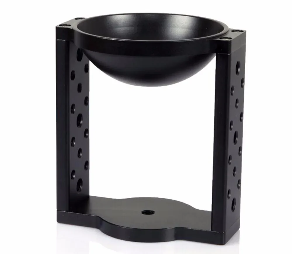 

100mm Half Ball Flat to Bowl Adapter Riser Cradle Converter for Video Tripod Fluid Head DSLR Rail Slider Dolly