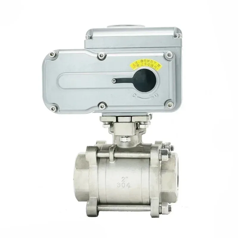 

Three-Piece Electric Ball Valve – Stainless Steel Wire Construction, High-Temperature Control, Internal Thread