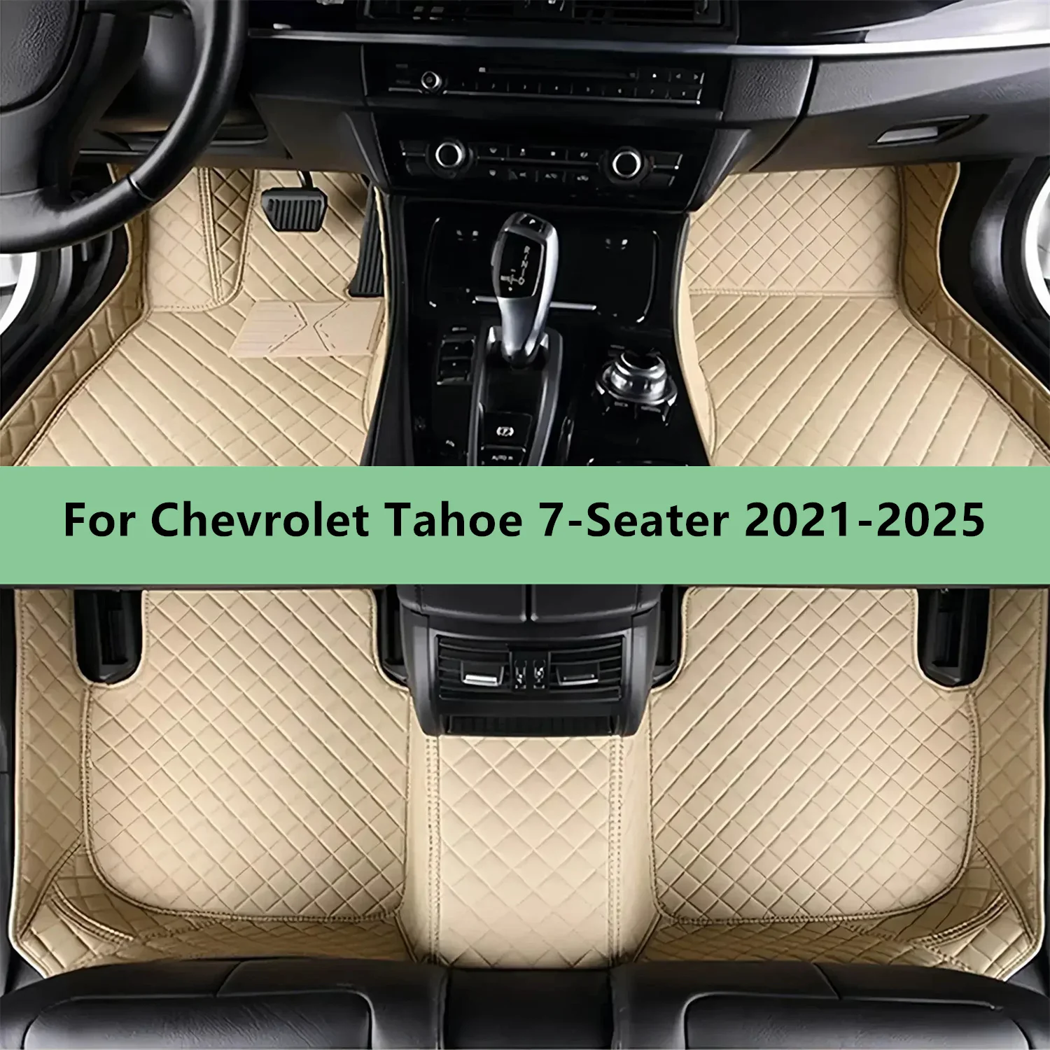 

Car Floor Mats For Chevrolet Tahoe 7-Seater 2021-2025 Floor Mats for Men Women Car Interior Accessories