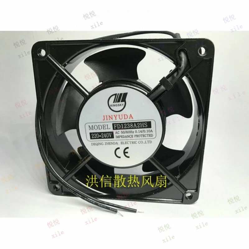 

L+ 1pcs for JINYUDA FD1238A2HS 220-240V 0.14/0.10A 12cm AC cooling fan