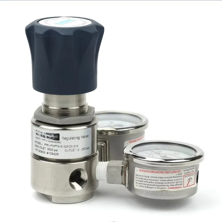 FOR 3000 to 10000 psi Hikelok Manufacturer 316 Fuel Gas Pressure Regulators