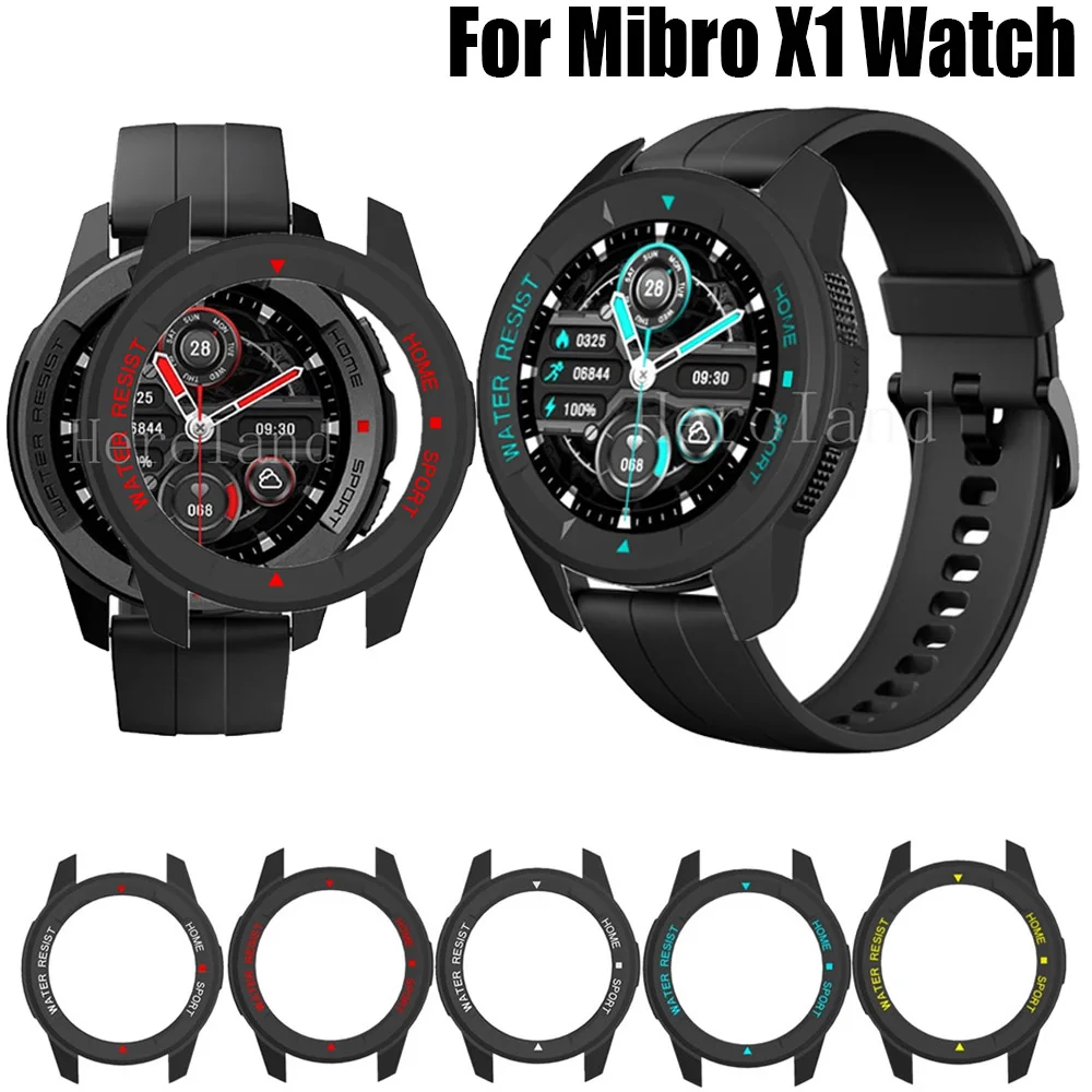 PC Protective Case For Mibro X1 Watch Screen Protector Case For Mibro X1 Cover Shell Bumper Scale Double Color Accessories Frame