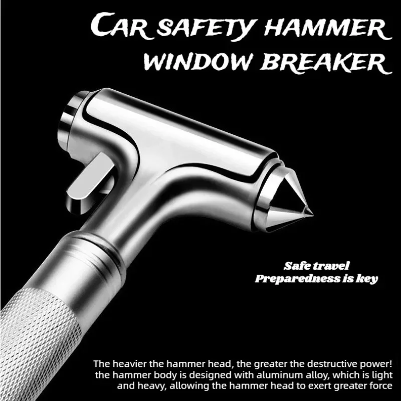 Car Safety Hammer Window Breaker Seat Belt Cutter Emergency Escape Tool Auto Rescue Life Saver For Vehicle Family Survival