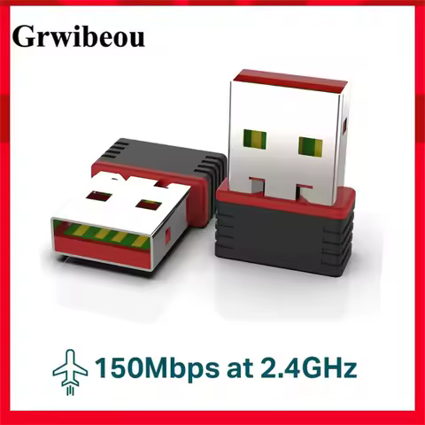 Mini RTL8188 150Mbps USB WiFi Adapter For Raspberry Pi,Wireless Network Card Adapter WiFi Dongle For Desktop Laptop PC Windows