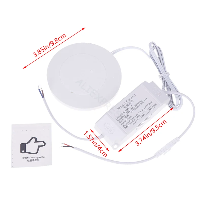 110V 220V Penetrating Wooden Panel LED Dimming Control Touch Hand Scan Sensing Switch Relay Office Desk Sensor