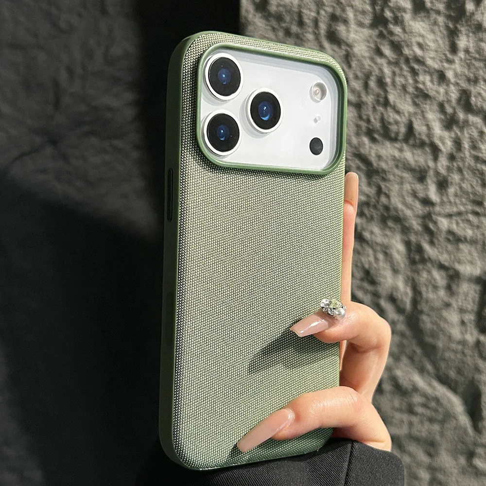 Magnetic TechWoven Case For iPhone 18 17 Pro Max 17 Air 16 15 14 13 12 11 Pro For Magsafe Woven Fabric Protective Cover