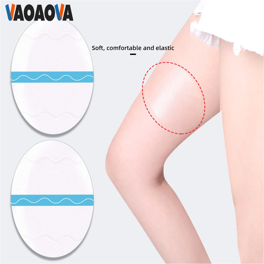 10Pcs/Set Invisible Thigh Tapes Anti-friction Foot Pads Disposable Thigh Patches From Rubbing Stickers Body Care Thigh Tapes