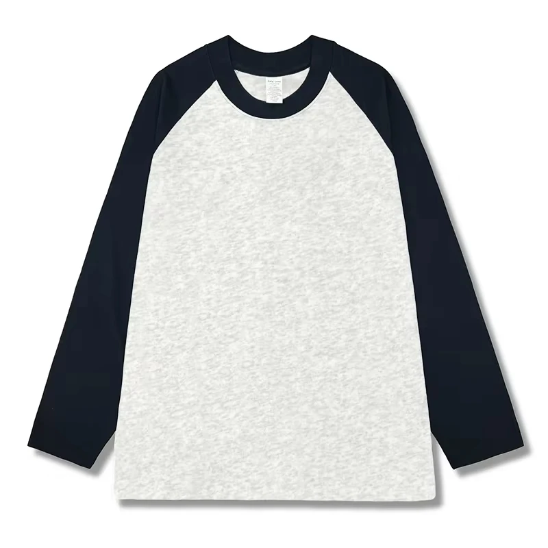 2026 Damen Locker Sitzende Langarm-T-Shirts Herbst Winter Mode O-Ausschnitt T-Shirt Patchwork Lässige Oberteile Herrenbekleidung – Detail 15