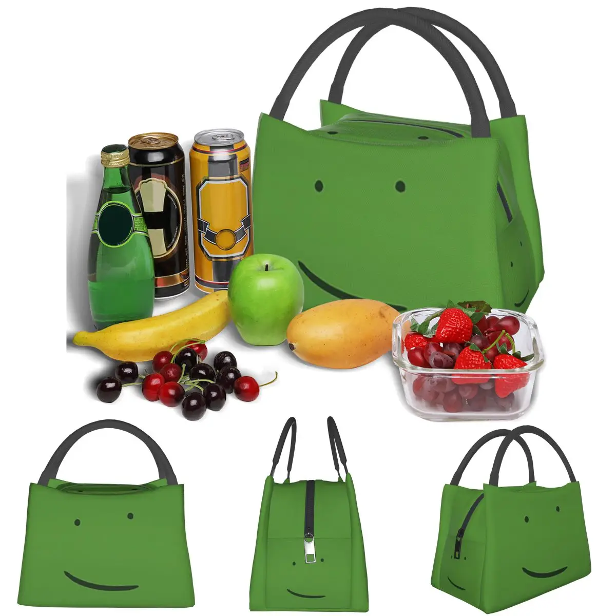 Liam Plecak From Hfjone Smile Lightweight Handheld Insulated Lunch Bag Large Capacity for Adults Students Travel Picnic