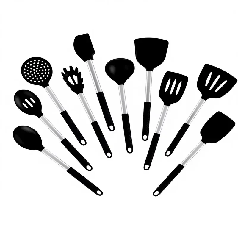 for Rhombus Handle Kitchen Utensils Pots Spoons Cooking Spatula Non-stick Non-slip High Temperature Anti-scalding
