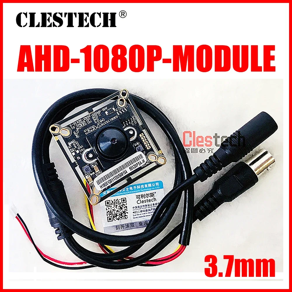 Hidden 3.7mm Cone 3000TVL 1920*1080P mini HD CCTV AHD Camera chip Module Have cable Board Finished Monitor modul product service