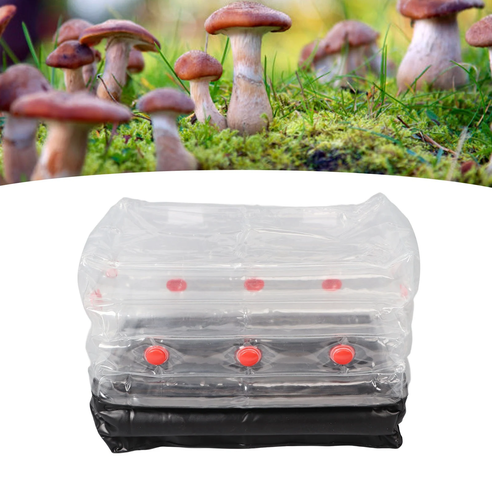 ZK40 Mushroom Monotub Kit Home Inflatable Mushroom Grow Kit Portable Inflatable Mushroom Nursery Ventilator