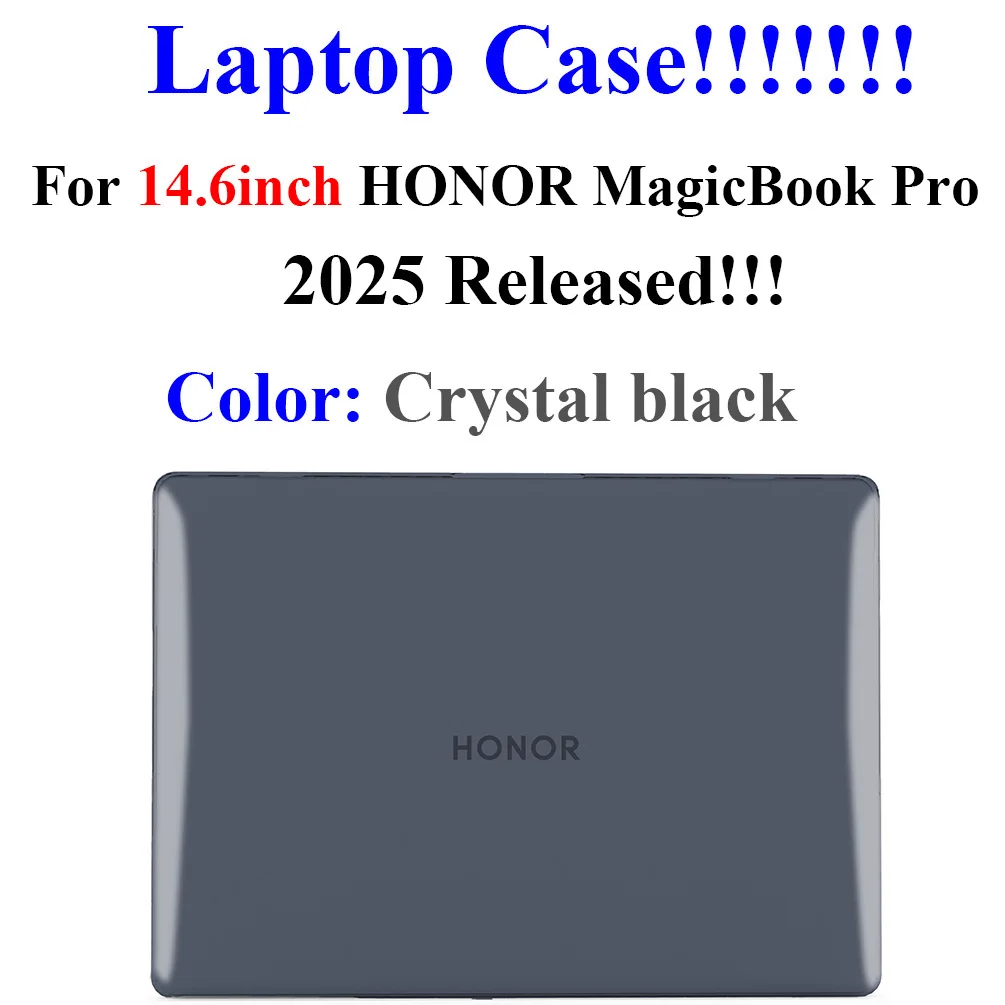 Laptop-Hülle für HONOR MagicBook Pro 14 2025, 14,6 Zoll, Kristall- und matte PC-Abdeckung für MagicBook Pro14, Notebook, schützende Hartschale