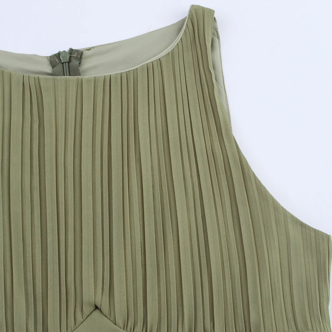 Vestido Longo E Sem Mangas com Barra em Camadas para Mulheres, Moda Primavera, Nova Chegada, Fibra de Poliéster, Cintu...