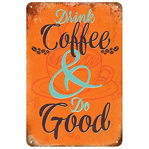 

Coffee Drinks Latte Theme 8x12 Inch Retro Metal Tin Sign Wall Decor Study Metal Signs Vintage Bar Decoration Poster Pub aasd-27