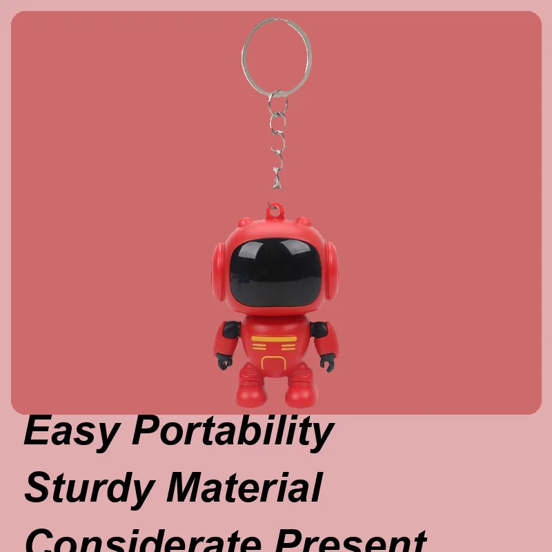 

Bag Keychain Joint Movable Robot Keyring Glowing Eyes Design Keychains For Backpacks For Women Men Bag Wallet Schoolbag Handbag