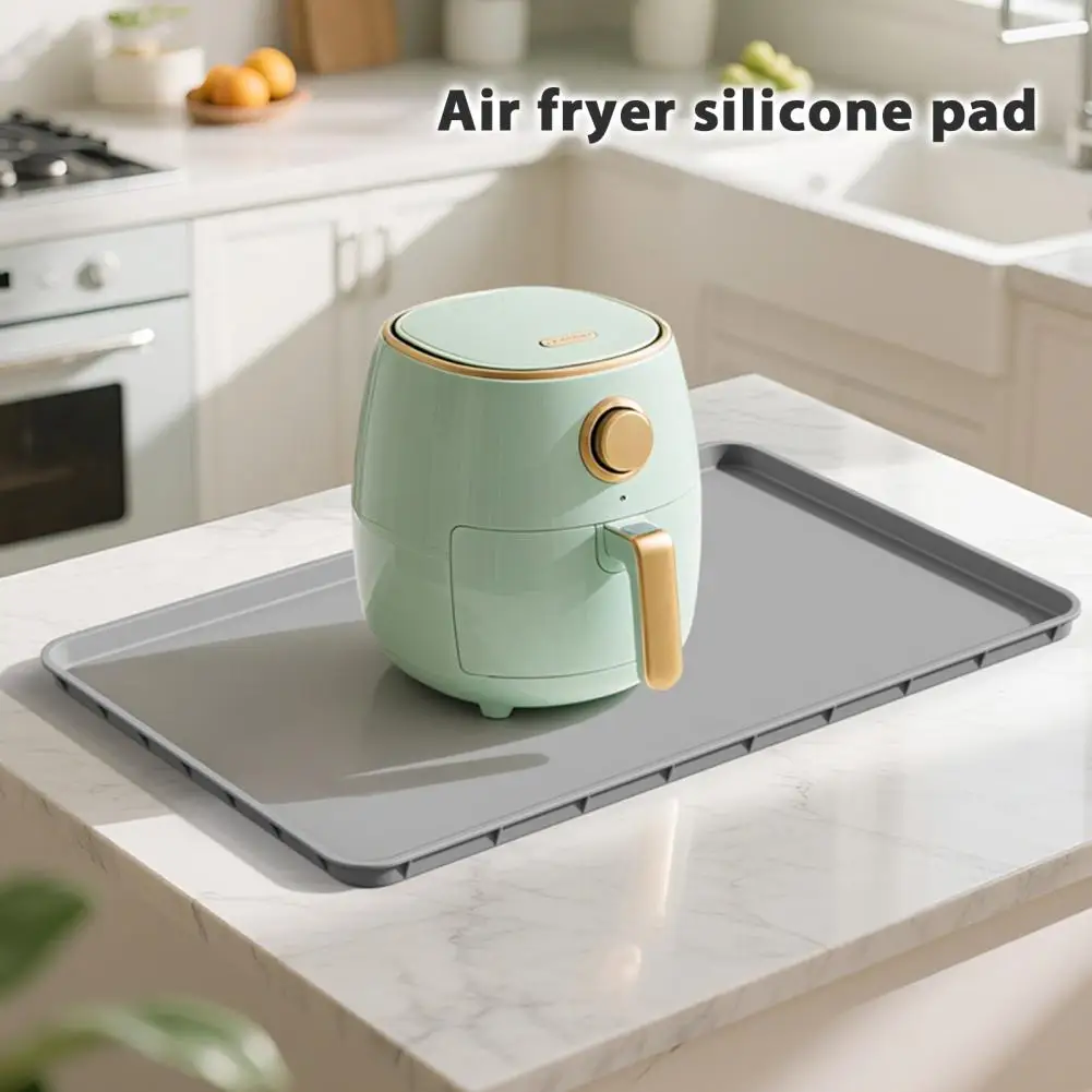 Anti-slip Coffee Mat Food-safe Coffee Coaster Multifunctional Silicone Coffee Bar Mat Solid Color Drying Mat Set for Espresso