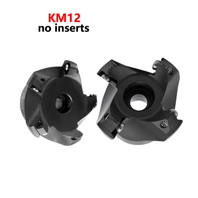 KM12 Face Milling Cutter Head 45 Degree CNC Tool 50 63 80 100 125 160mm Indexable Shell Mill for SEKT1204 Inserts Machining