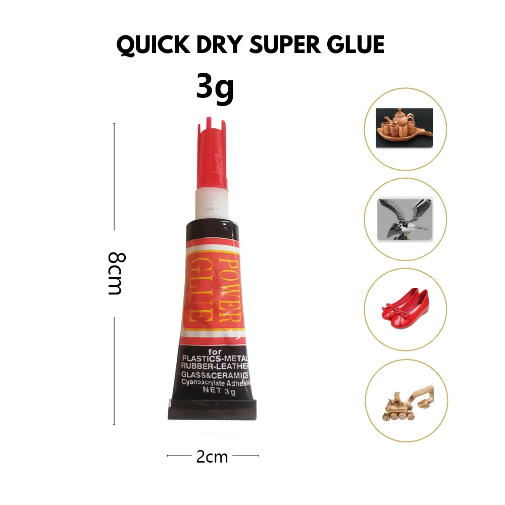 10/20/50pcs Stationery Shop Nail 502 Instant Strong Adhesive Super Liquid Universal Shoe Repair Cyanoacrylate Glue 1g/PC