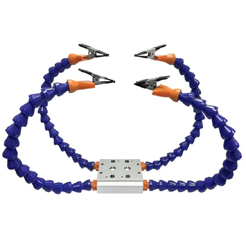 4-Arm Helping Hands Soldering Station – Flexible Holder with Sturdy Base & Anti-Slip Clips for Soldering, PCB Repair, Modeling