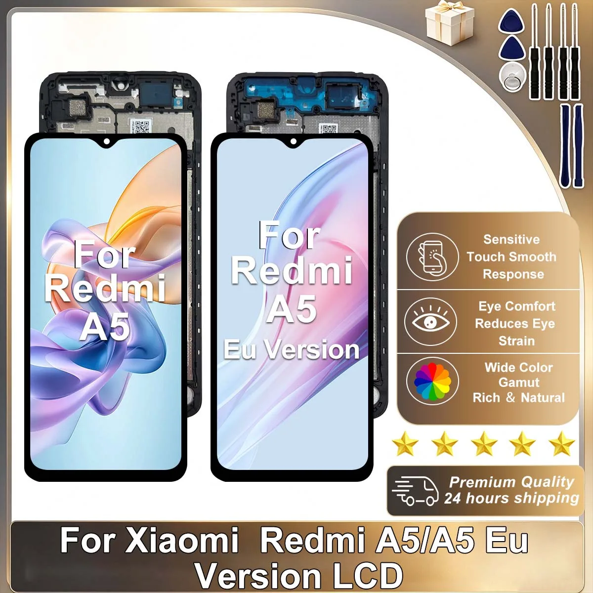 IPS LCD For Xiaomi Redmi A5 Display 25028PC03G 3D Touch Screen Panel Digitizer For Redmi A5 EU Version LCD Assembly Replacement