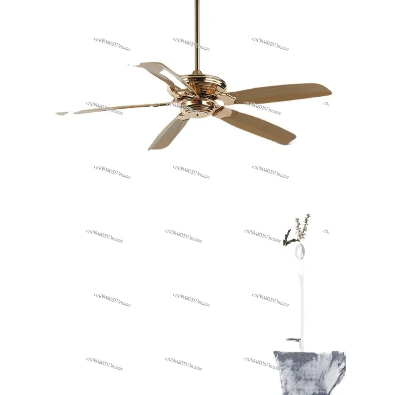 Remote Control Mute Ceiling Fan, Retro Living Room, Household, High-End Restaurant, Commercial Electric Wind Ceiling Fan