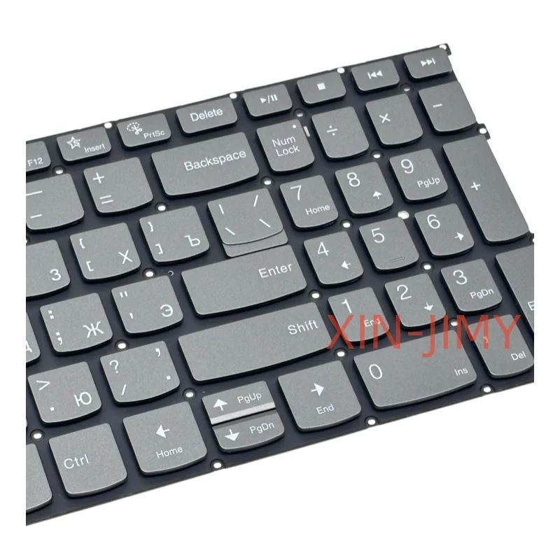 Russian/RU Backlit Gray Laptop Keyboard For Russian Lenovo ldeaPad Slim 3 16IAH8 INPUT ( F10 Lock)