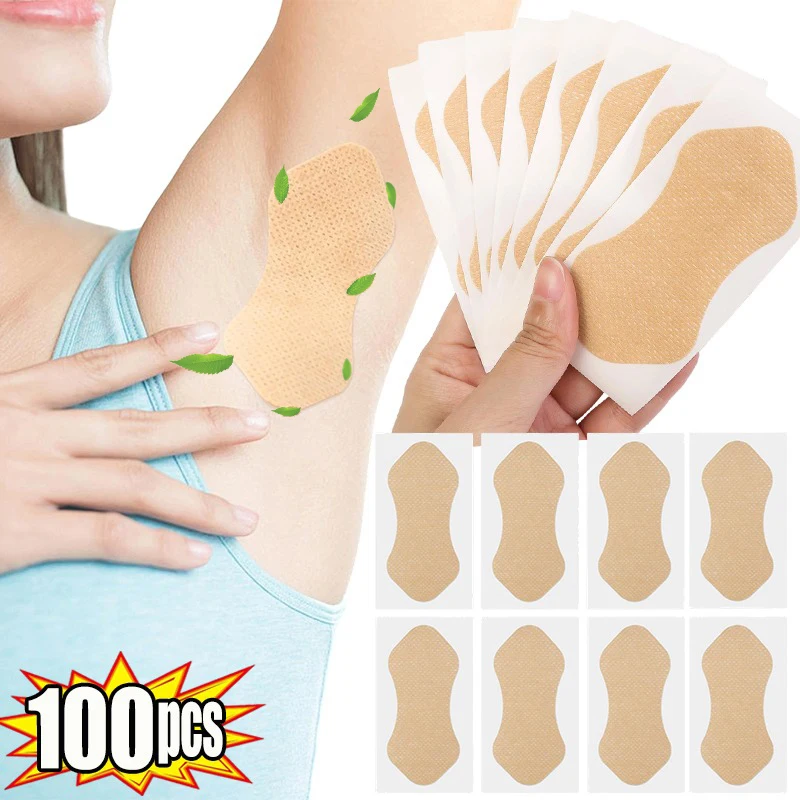 10-100pc Underarm Sweat-absorbing Patches Tretch Cotton Deodorant Underarm Sweat Stickers Summer Men Women Anti-sweating Patches
