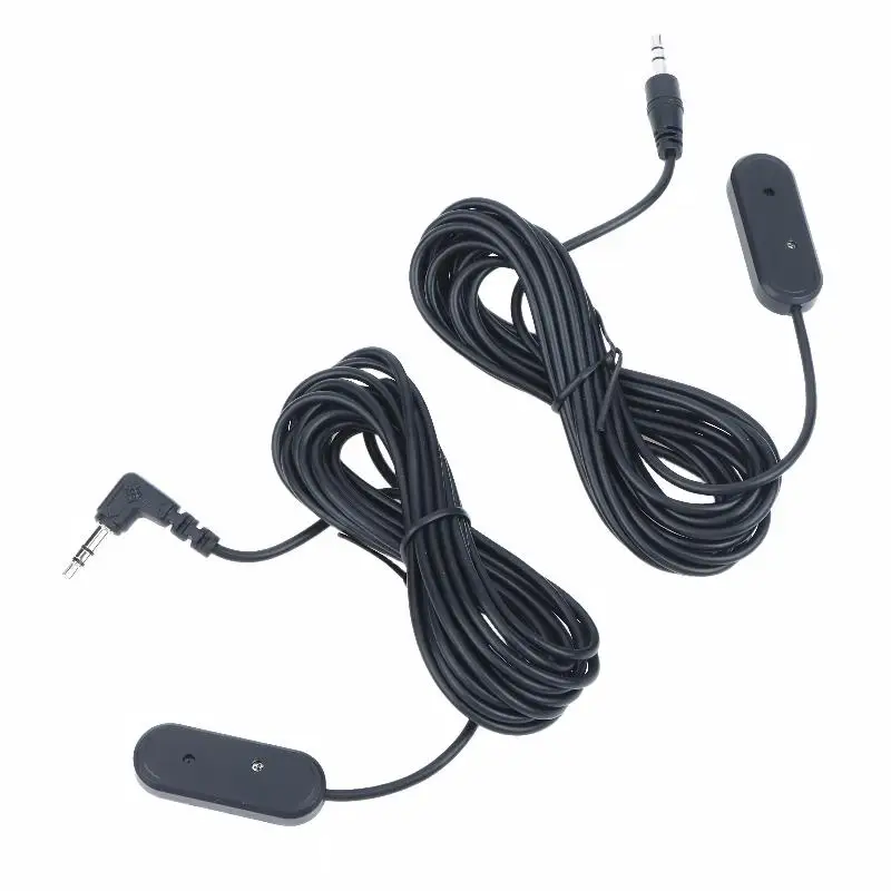 3.5mm Wired Car Microphone 3 Meter Long Cable Paste Type High Sensitivity External Mic For Car Radio Dash Cam Voice Call