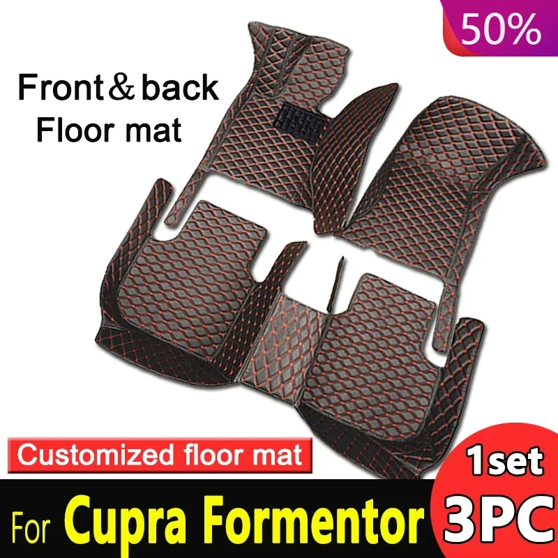 Car Floor Mats For Formentor 2022 2023 Trunk Mat Auto Interior Accessories Leather Carpets Rugs Foot Pads