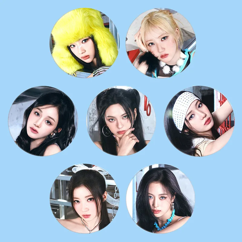 Babymonster DRIP Album Photo Print Tinplate Badge Ruka Rora Rami Ahyeon Keyring Brooches Clothes Bag Pins Accessory Fans Gifts