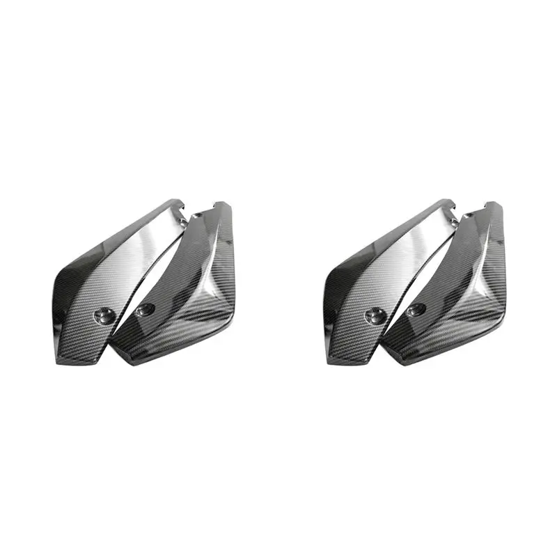 

Authentic 4 X Car Carbon Fiber Rear Bumper Lip Diffuser Splitter Protector