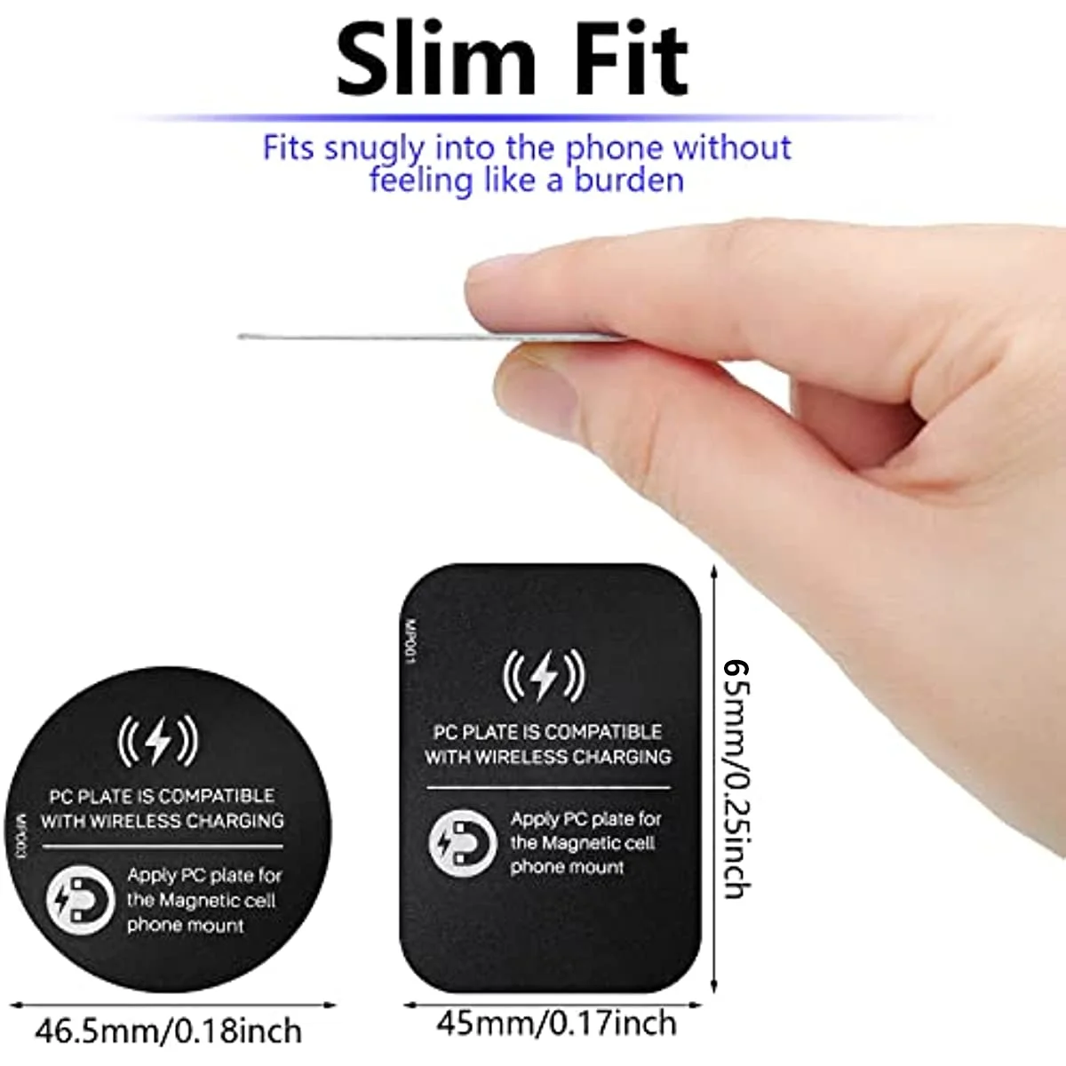 12 Pcs Metal Plate for Phone Magnet Wireless Charging Compatible Phone Magnet Sticker for magnetic cell phone car mounts