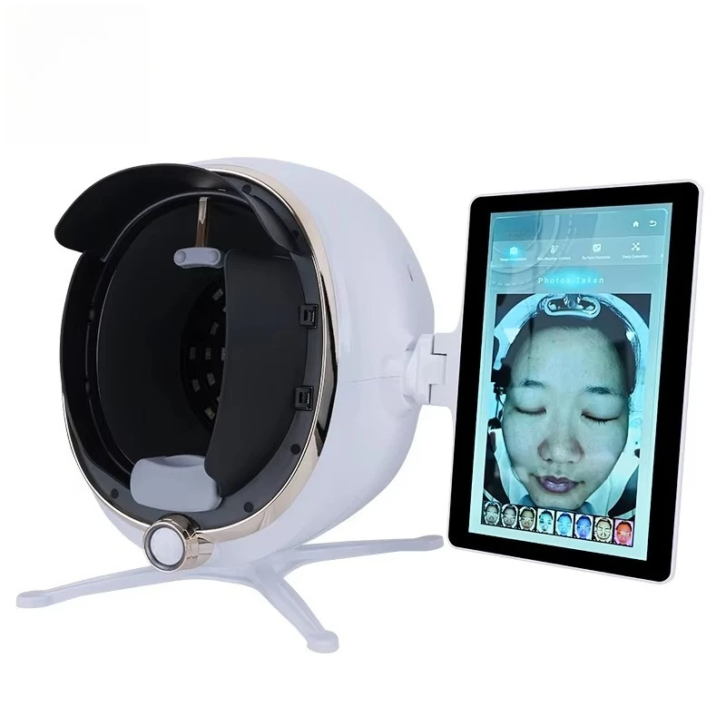 เครื่องวิเคราะห์ผิวหน้าดิจิทัล 8 สเปกตรัม รุ่นใหม่ ปี 2025 รองรับปลั๊กไฟแบบ IT JP ZA US