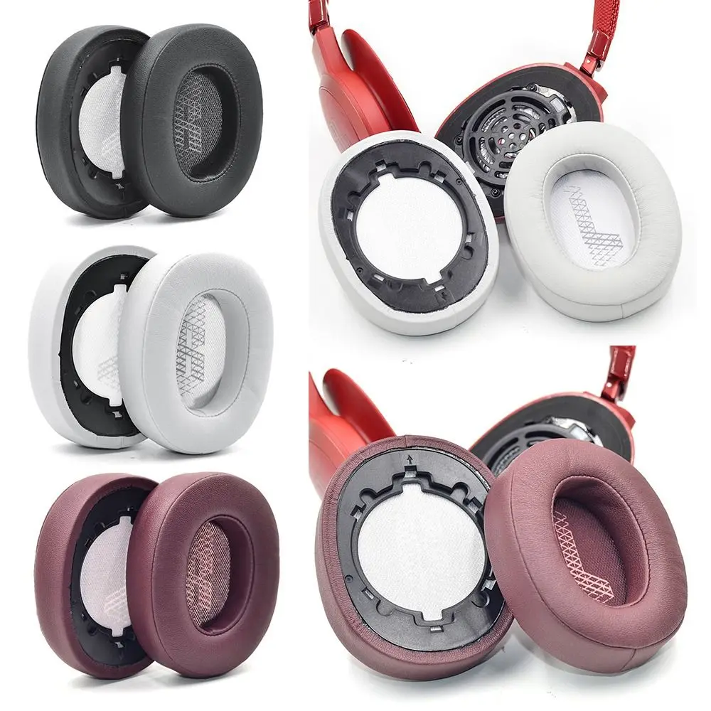 1 Pair Replacement Earmuffs Foam Pad Ear Pads Headphones Accessories Earbuds Cover Ear Cushion for JBL Live 500BT Wireless