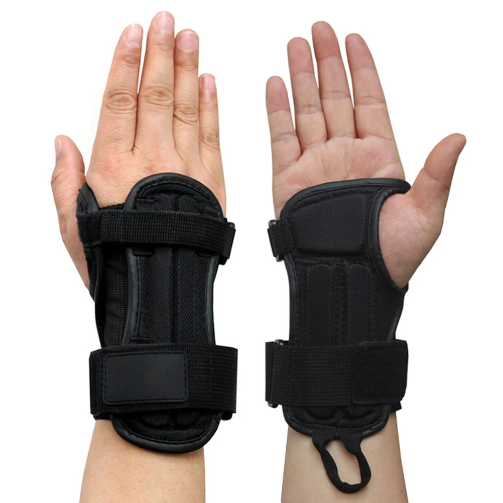1 pair Wrist Guards Adjustable Protective Gear Wrist Support for Multi Sports Snowboarding Skating Skateboard Motocross Cycling