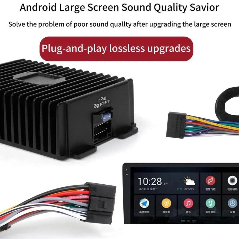 Auto Audio Upgrade Replacement Vehicle Accessories 80W 4 Channel A/B Class Car Amp Digital Sound Processor Android Car Head Unit