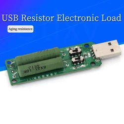 Tester di resistenza regolabile a 3 corrente 5V resistore USB carico elettronico con interruttore