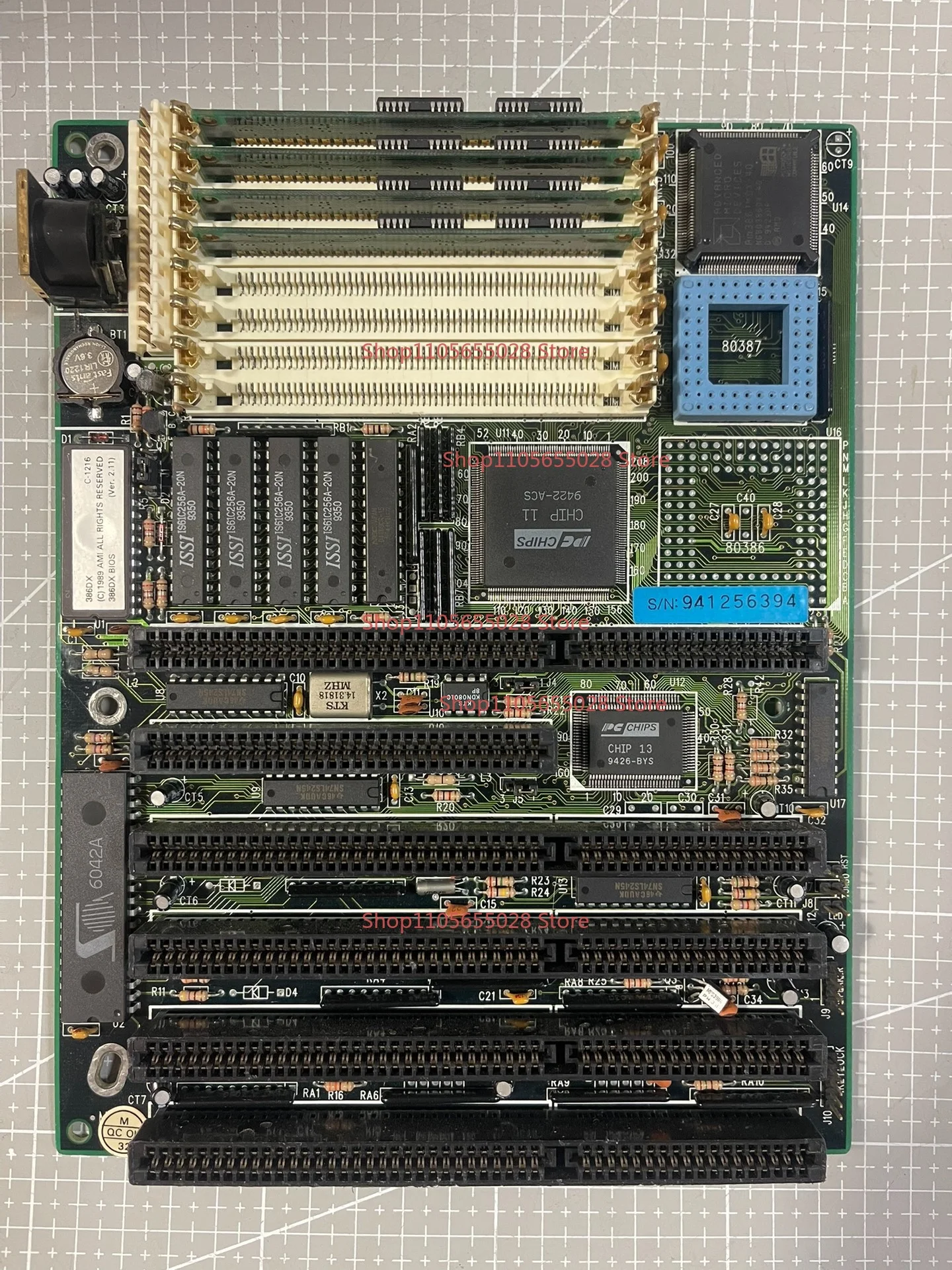 For Pcchips M321 Antique Computer Main Board 386 Main Board Integrated AMD AM386dx-40