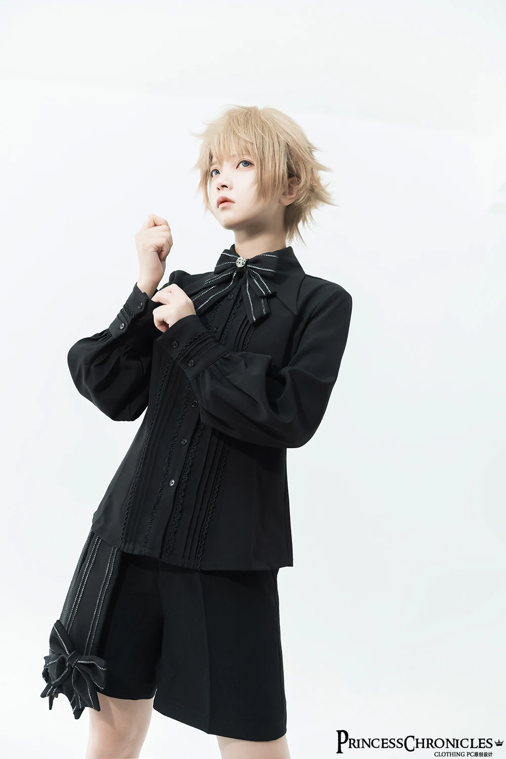 

Новинка 2024 года, Divine Ouji Lolita, прямой костюм с бантом в стиле ретро, шорты, карнавальный костюм на Хэллоуин, Рождество