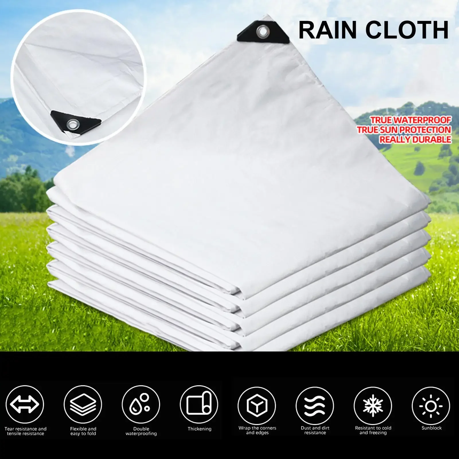 Rectangle Pool Cover Heat-resistant Anti-UV Tent Double Sided Waterproof Swimming Pool Cover With Reinforced Grommets For