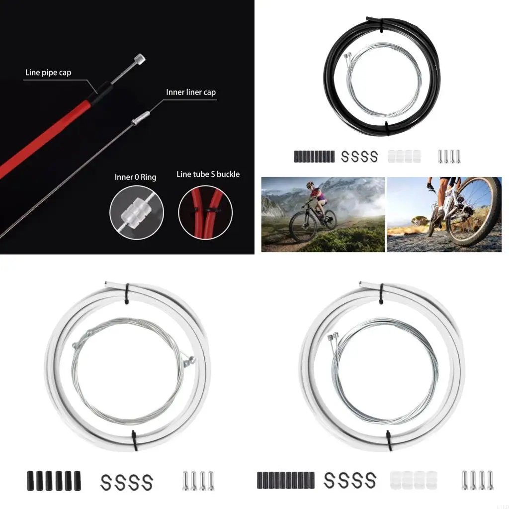 K1KD High Strengths Brake Gear Cable Housing Bike Derailleurs Shifters Levers Cable for Road Bikes and City Bikes