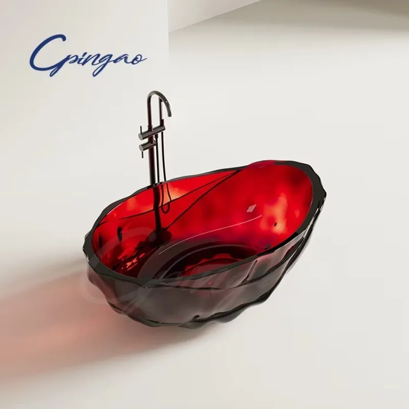 Project Quotation Deep Bathtub with Overflow Freestanding Premium One Stop Sourcing Composite Resin