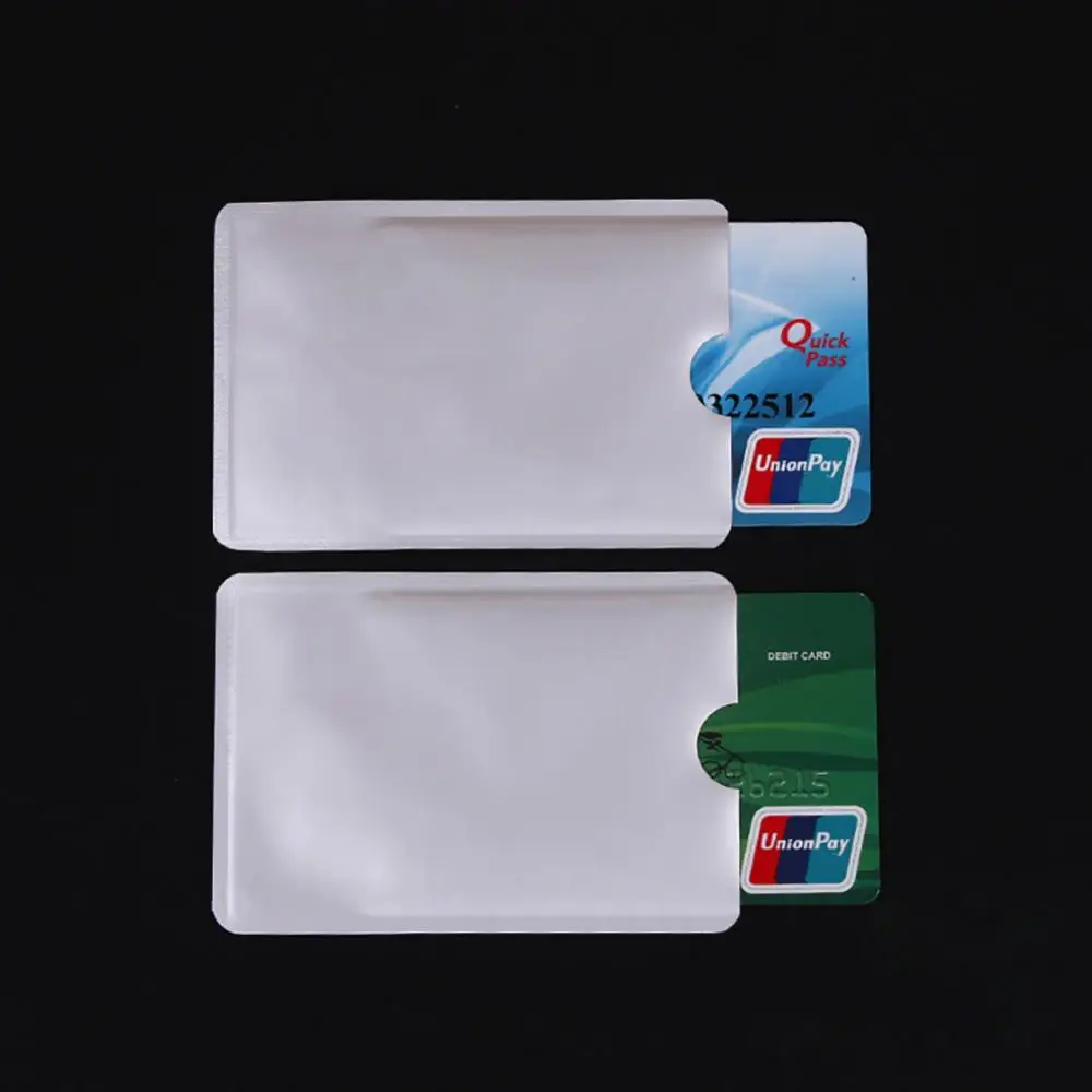 10Pcs Portable Anti-Scan Credit RFID Card Protective Anti-Magnetic Holder Bag