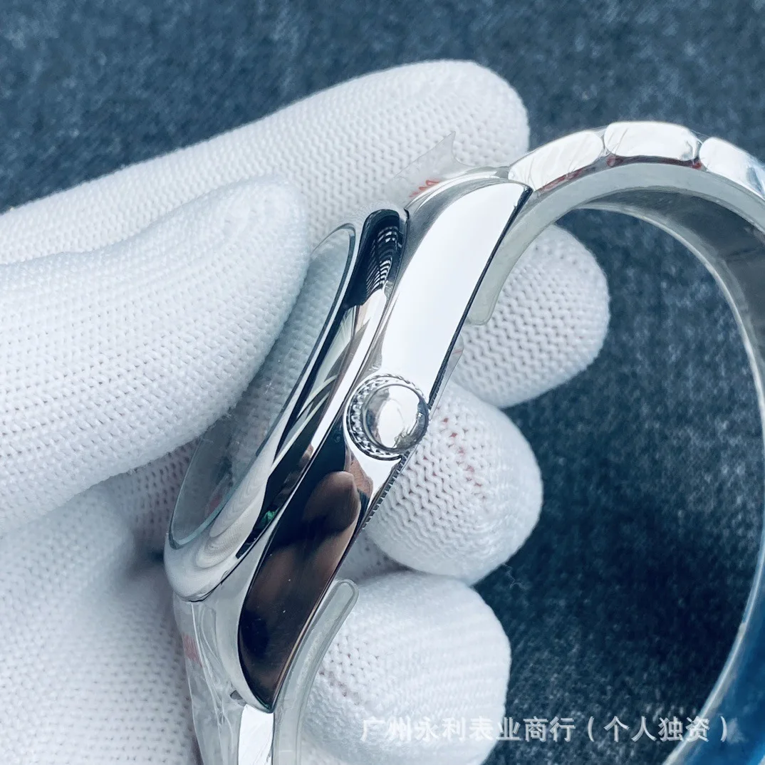 36 مللي متر 39 مللي متر بالون الهاتفي الصلب التلقائي الرجال الساعات NH35AA Movt DJ اليد شقة الياقوت 904L سوار ساعة مقاومة للماء #4