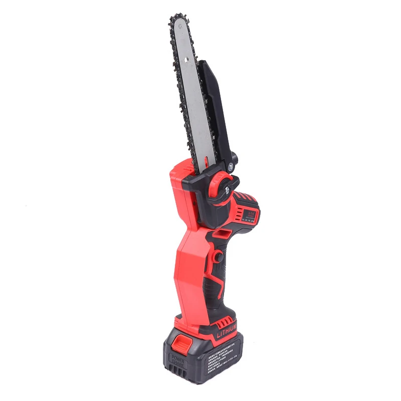 

Mini Chainsaw, 8-Inch Brushed Cordless Chainsaw with 2 Battery, 650W Electric Chainsaw with Security Lock