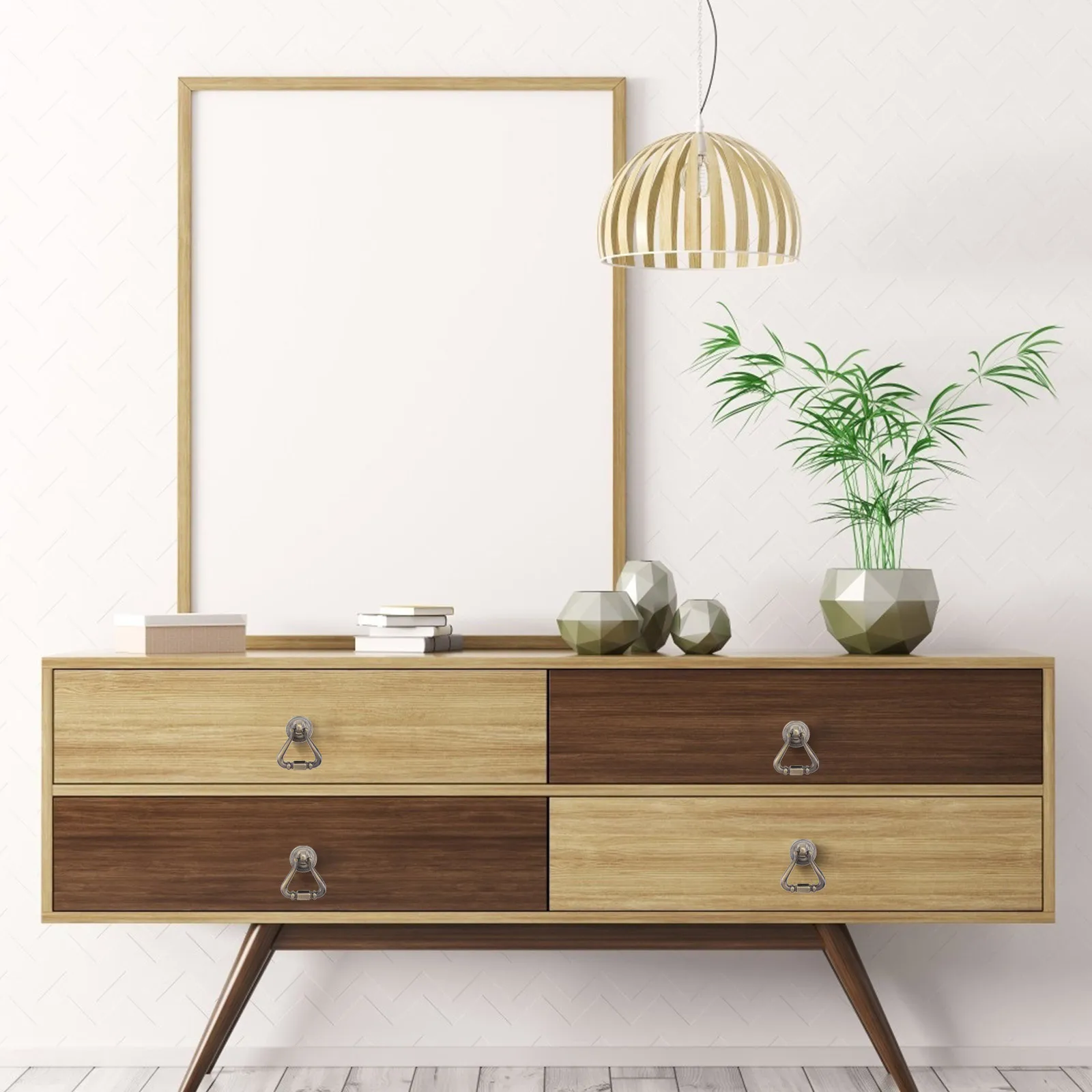 

2pcs Vintage Pull Handle Bronze 5.50X3.50X1.40Cm Zinc Alloy Cabinet Knob For Drawer Cupboard Wardrobe Door Ring Pull Handle