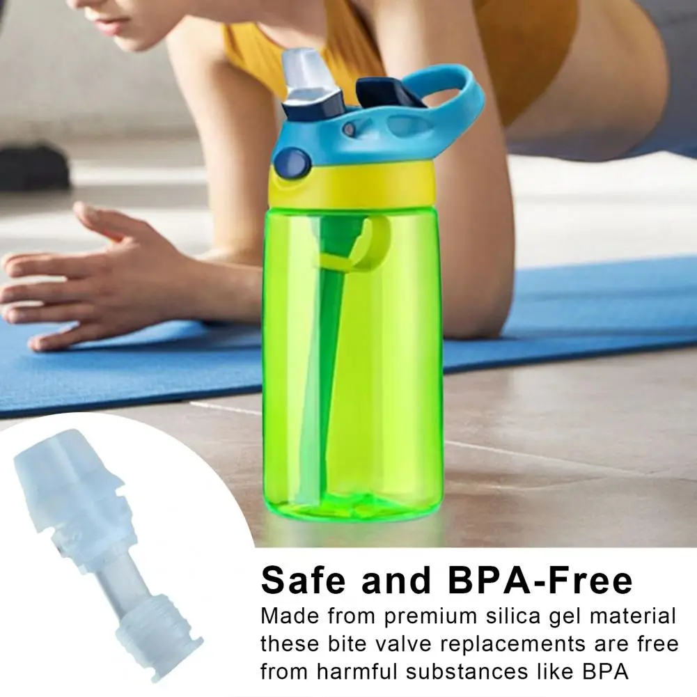 No-spill Water Bottle Nozzle 6-pack Bpa-free Silicone Bite Valve Replacement Kit for Water Bottles Leak-proof Bottle for Sports