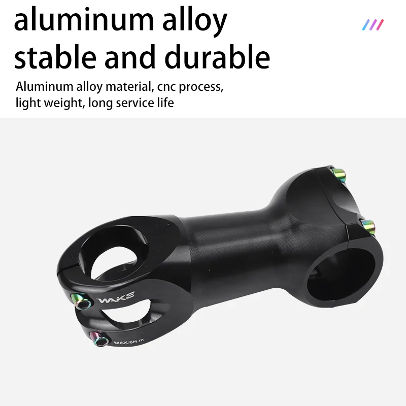 ويك الطريق دراجة الجذعية 10 درجة CNC سبائك الألومنيوم 31.8 مللي متر ل الطريق دراجة اكسسوارات الدراجات الجذعية الفضية